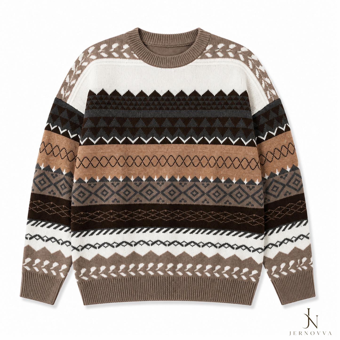 Wool Knit Sweater - Casual Winter Sweater for Men
