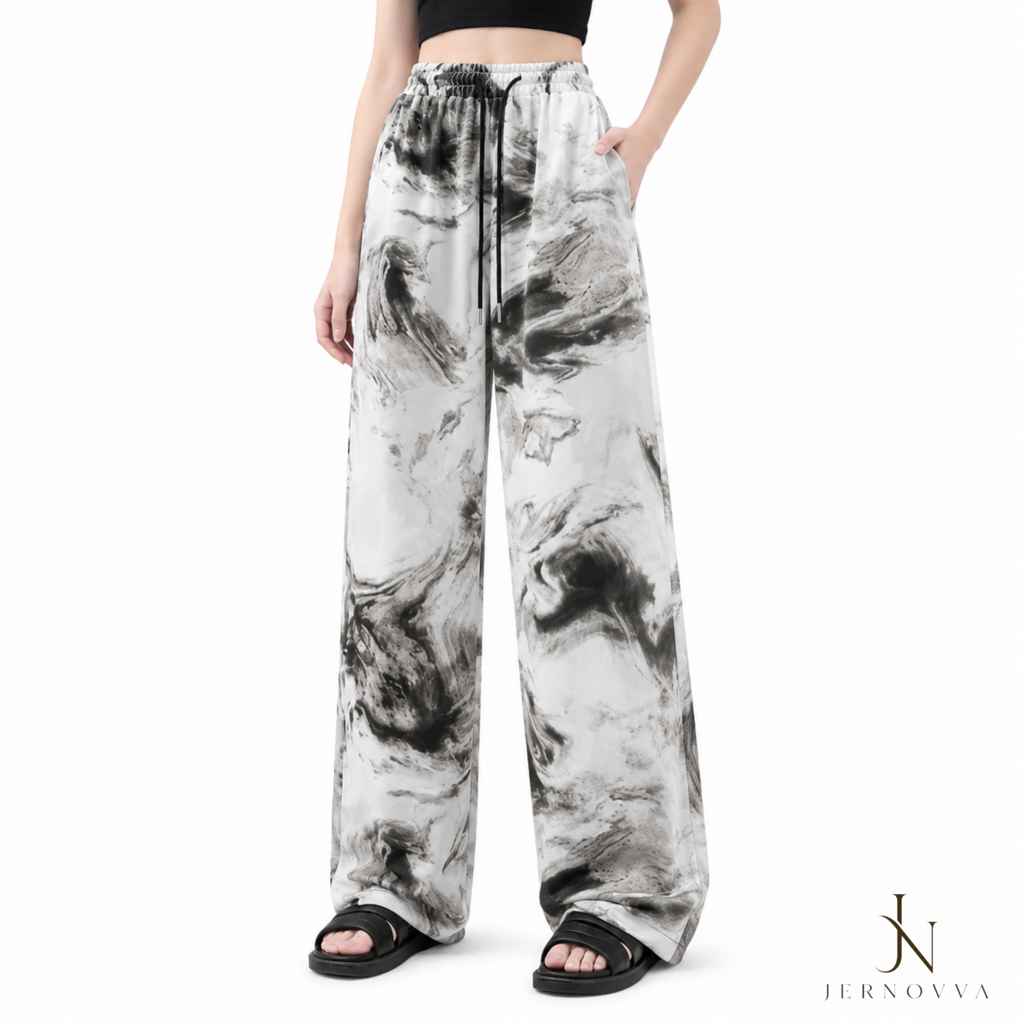 Women’s Oversized Plaid Wide Leg Trouser