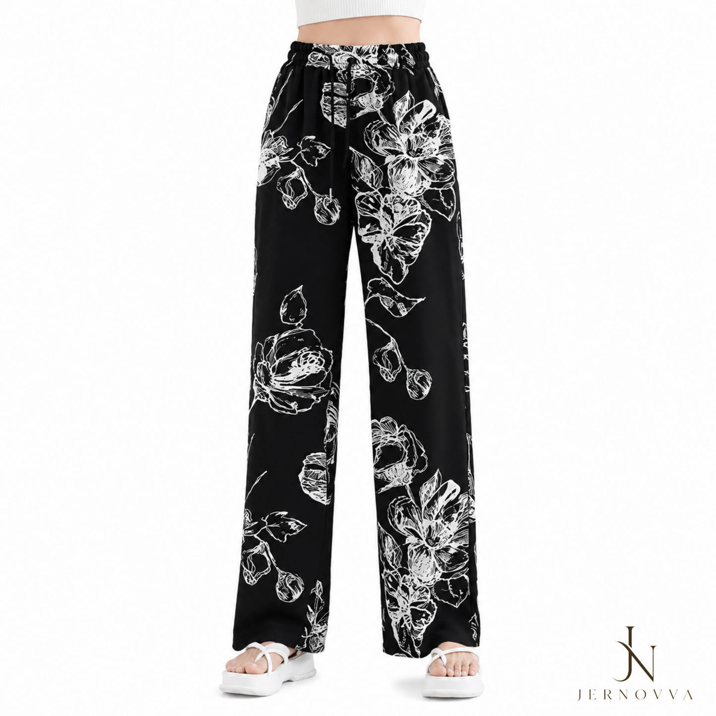 Women’s Oversized Plaid Wide Leg Trouser