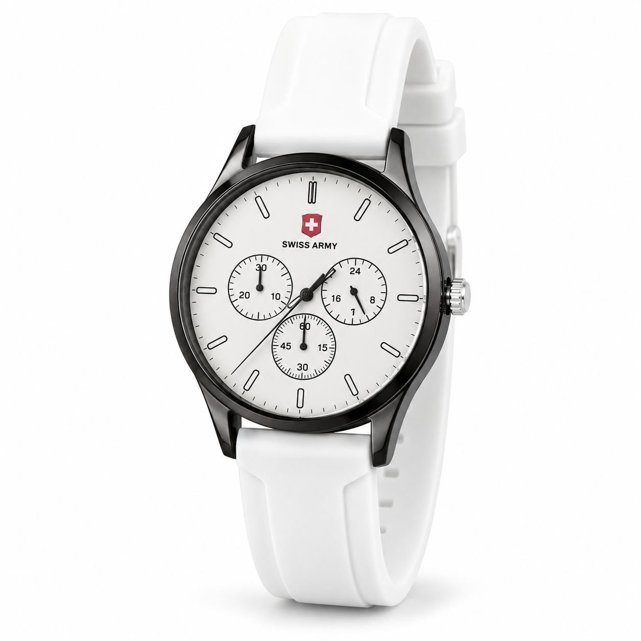 SWISS ARMY Men's White Silicone Chronograph Watch
