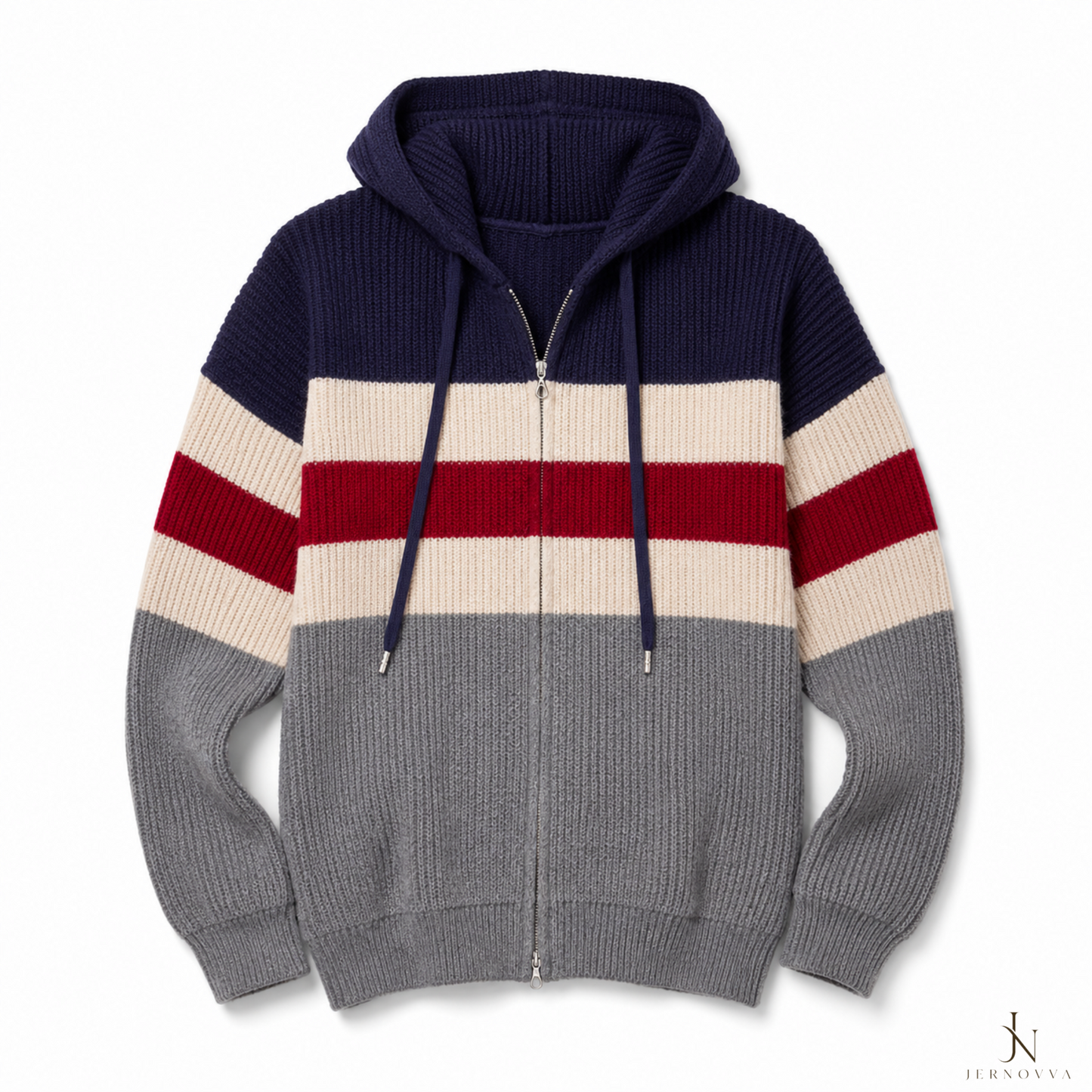 Women’s Striped Knitted Hoodies