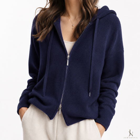 Women’s Knitted Zip-Up Hoodies