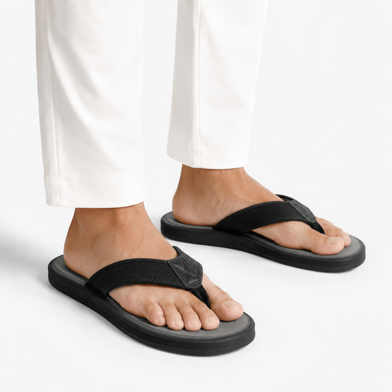 Men's Cushioned Flip Flops - Premium Comfort