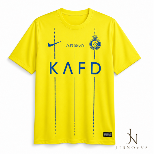 Al Nassr FC Yellow Home Football Jersey with Custom Name & Number