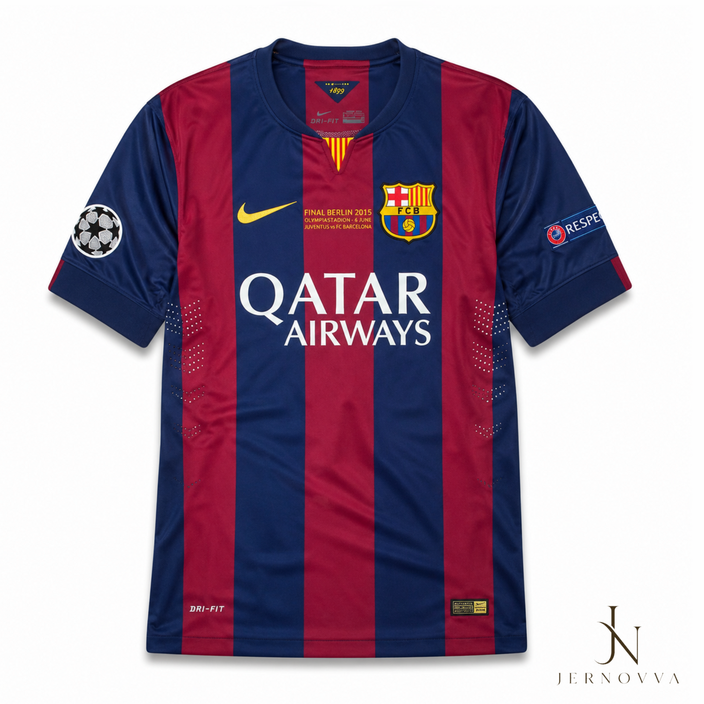Old FC Barcelona Home Football Jersey with Custom Name & Number