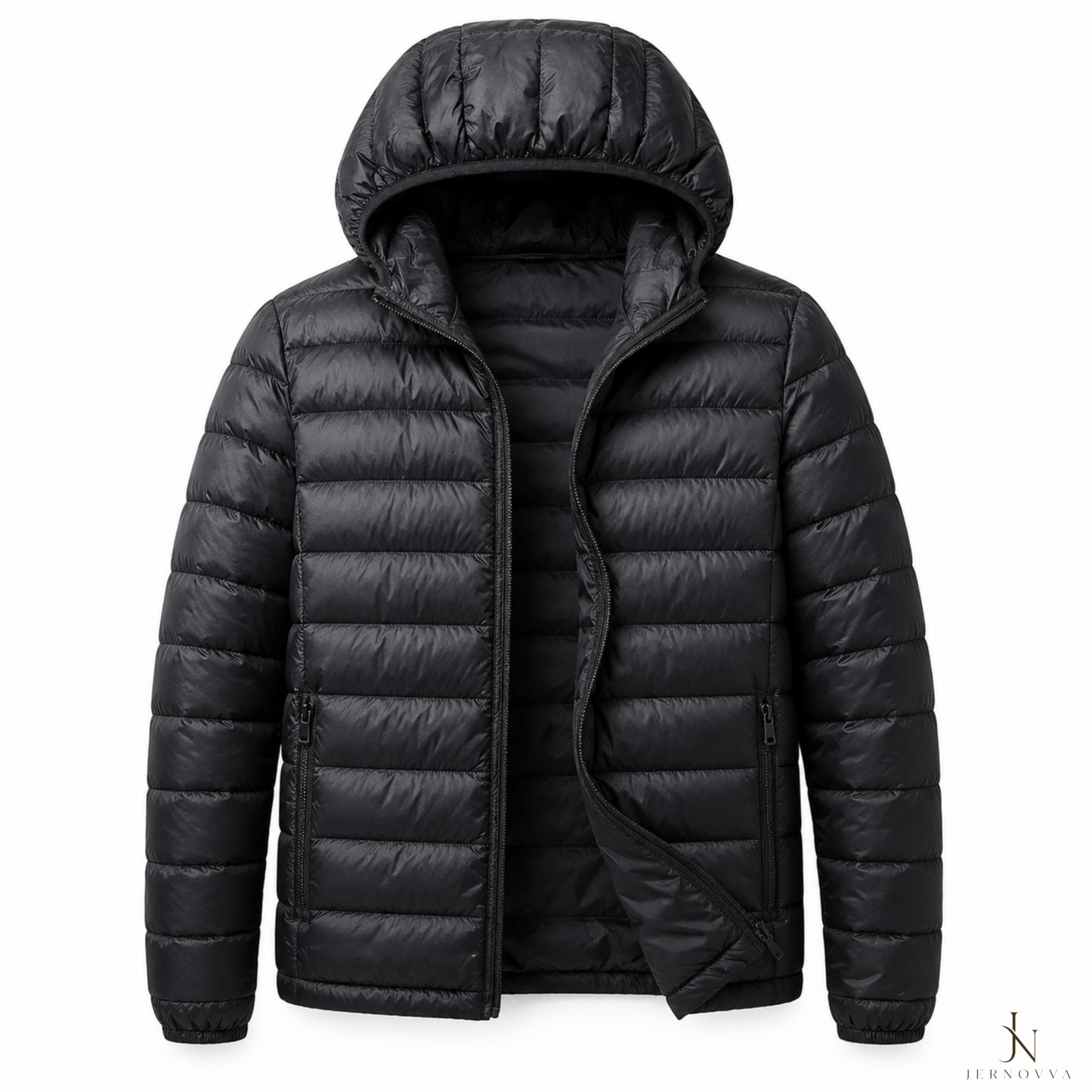 Men's Hooded Puffer Jacket – Lightweight Winter Coat