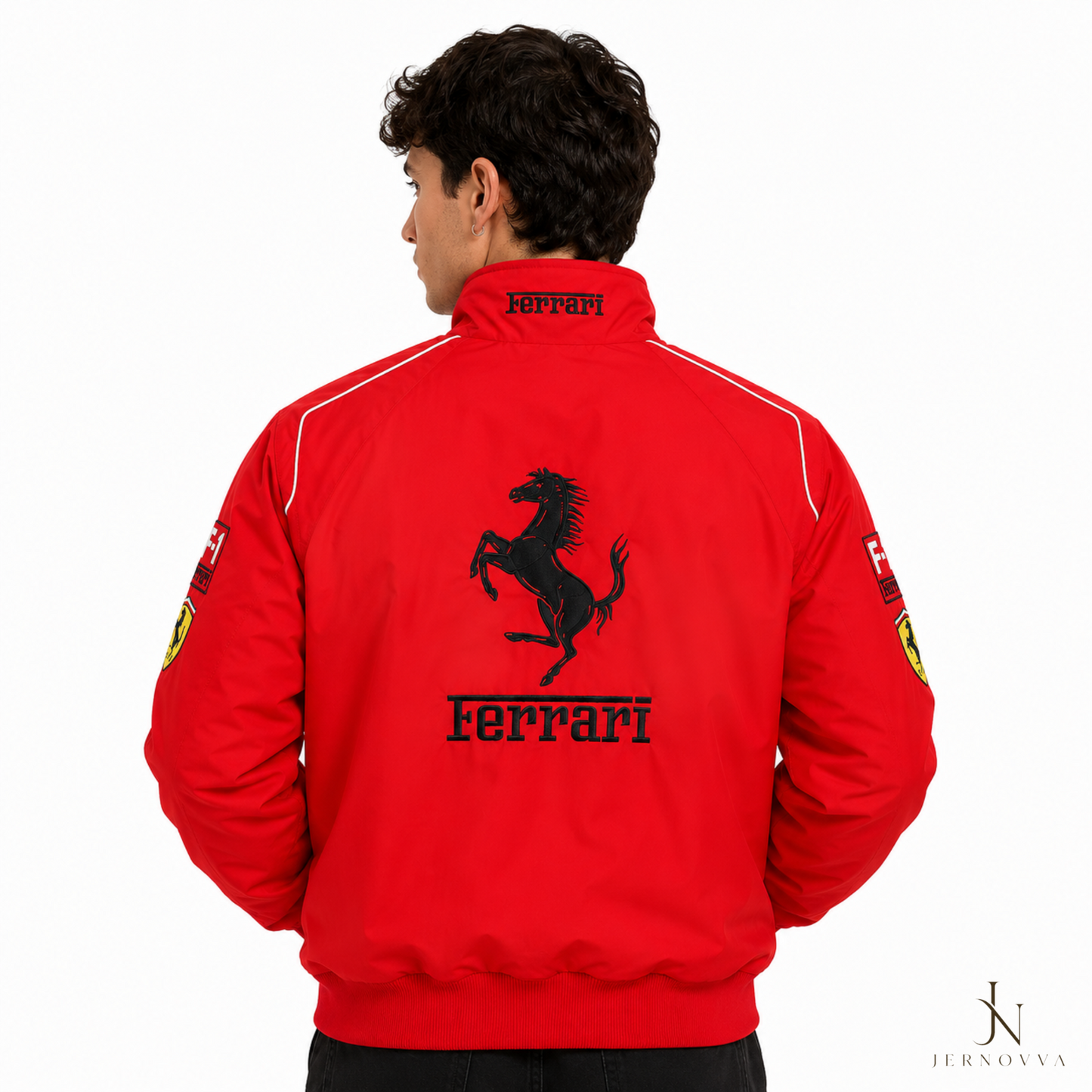 Ferrari Racing Jacket – Premium Motorsport Zip-Up Jacket