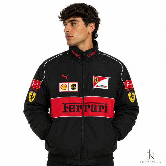 Ferrari Racing Jacket – Premium Motorsport Zip-Up Jacket