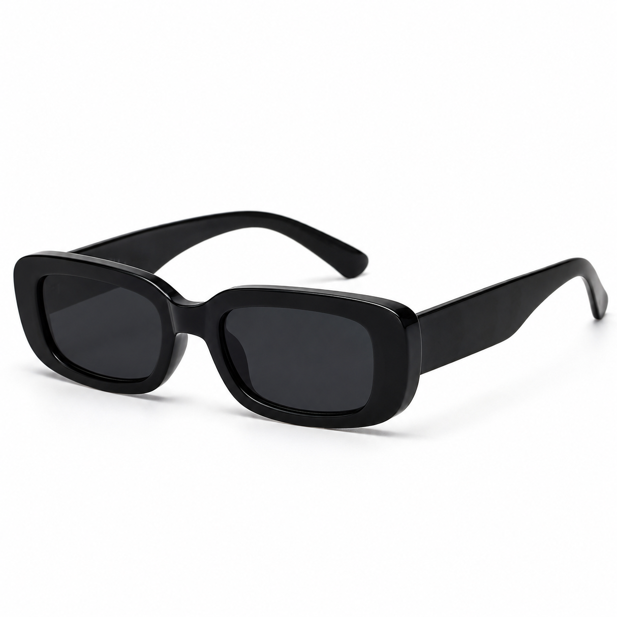 Women Black Rectangle Sunglasses