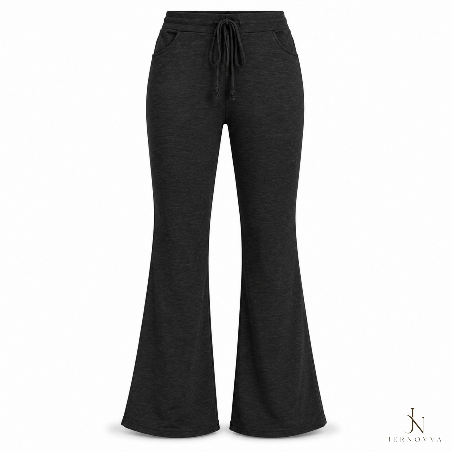 Women's Flare Lounge Pants – Soft Stretch High-Waist Trousers
