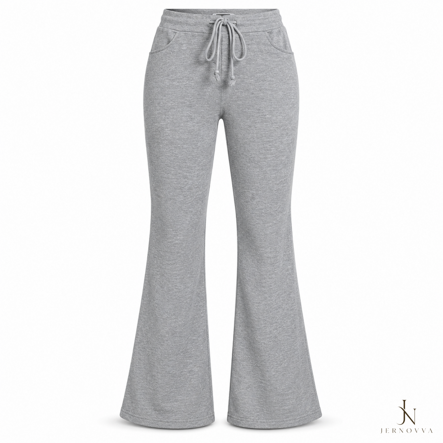 Women's Flare Lounge Pants – Soft Stretch High-Waist Trousers