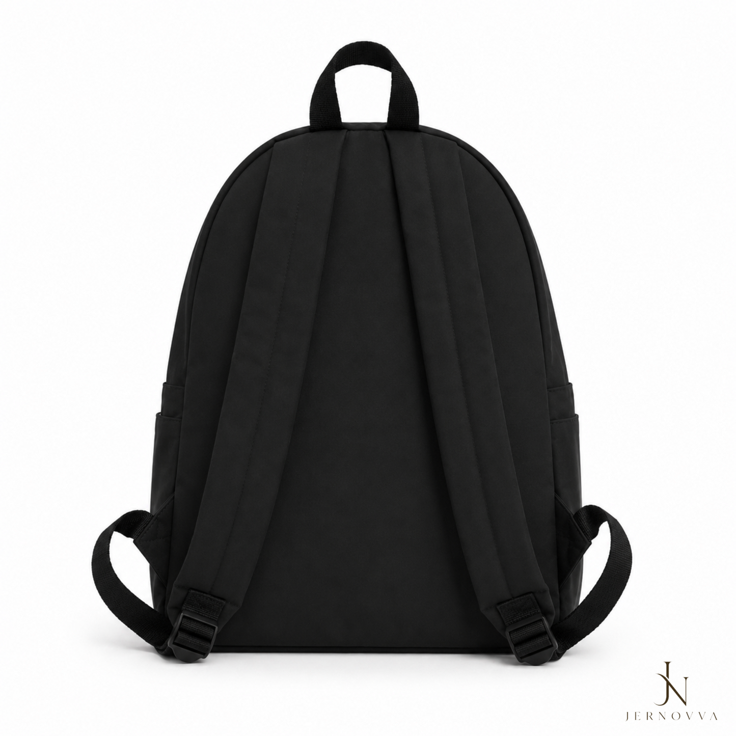 Classic Black Casual Backpack – Lightweight School, College & Travel Bag for Women & Girls