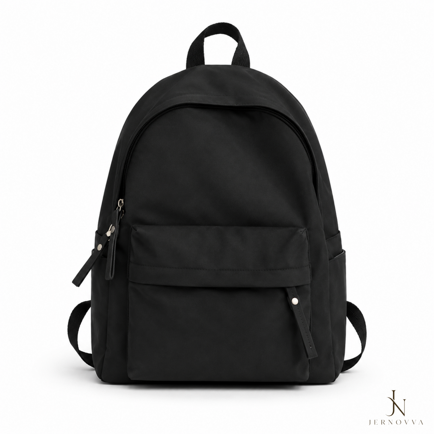 Classic Black Casual Backpack – Lightweight School, College & Travel Bag for Women & Girls