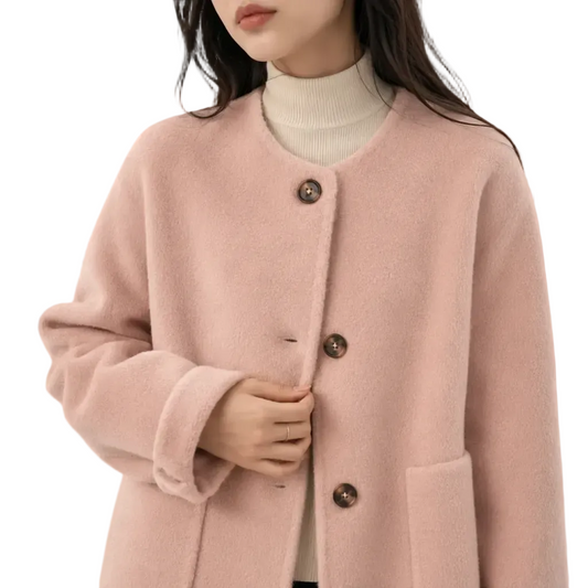 Women's Wool Blend Button Coat