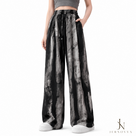 Women’s Oversized Plaid Wide Leg Trouser