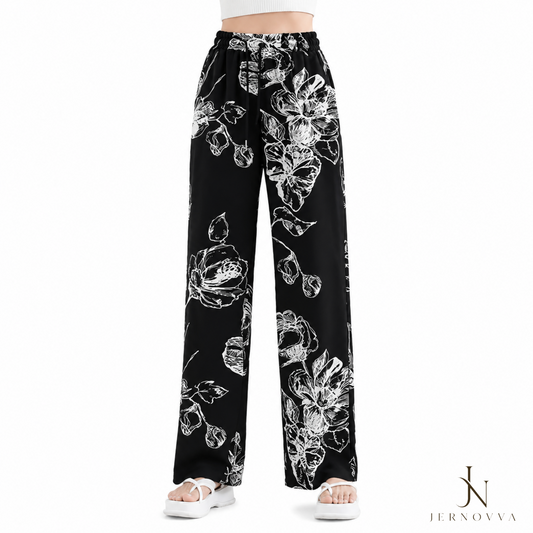 Women’s Oversized Plaid Wide Leg Trouser