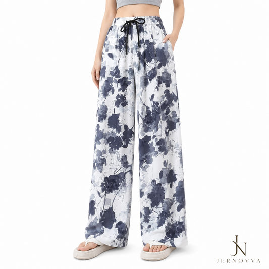 Women’s Oversized Plaid Wide Leg Trousers