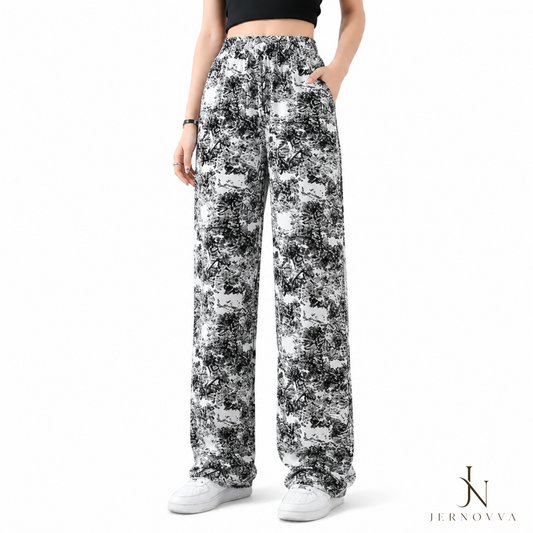 Women’s Oversized Plaid Wide Leg Trouser