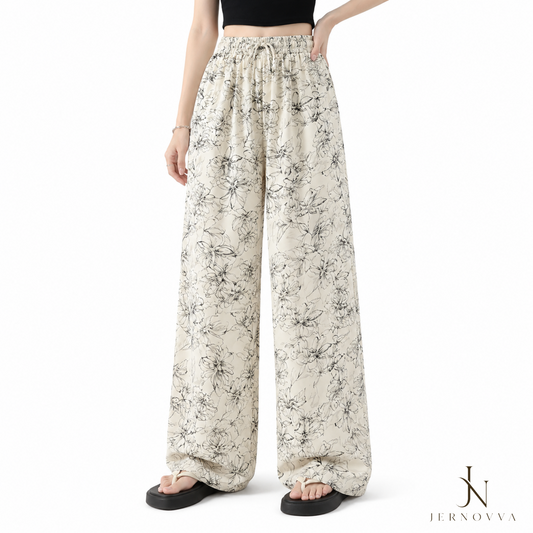 Women’s Oversized Plaid Wide Leg Trouser