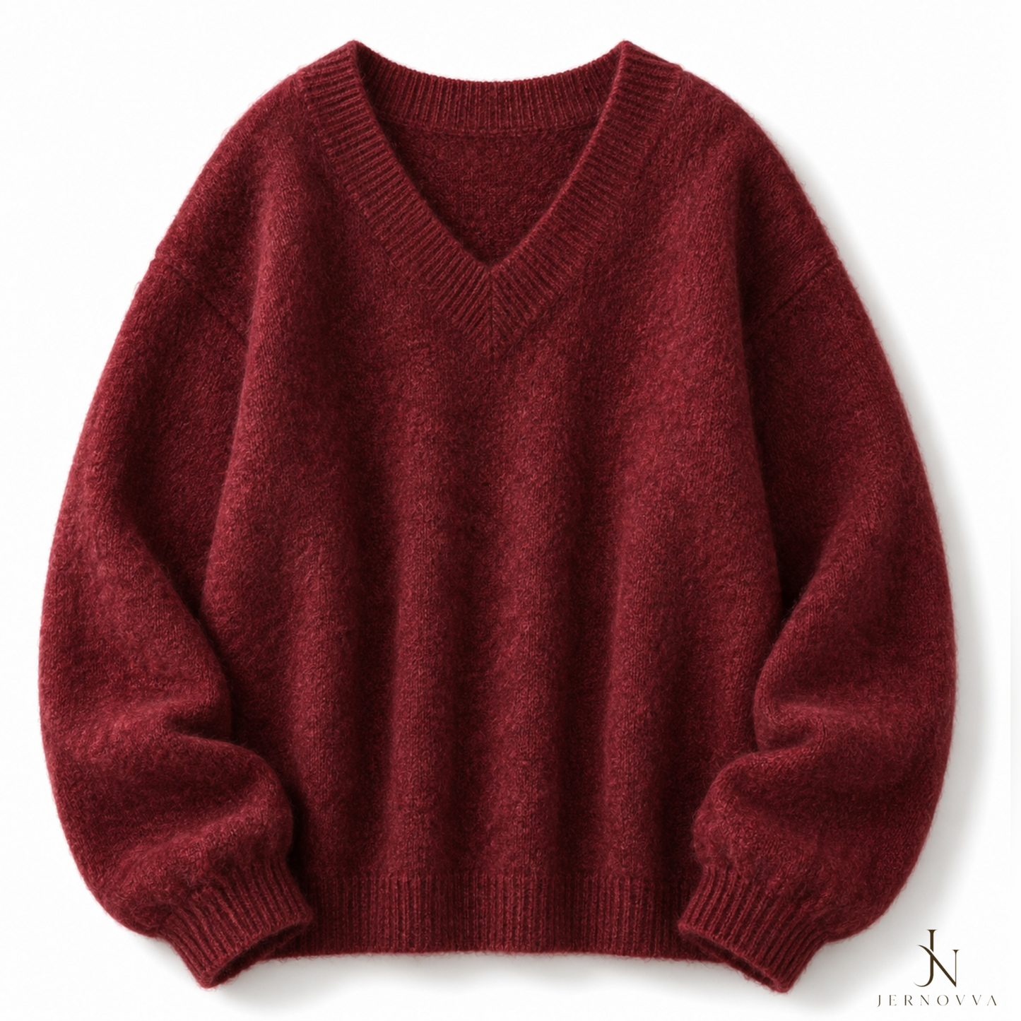 Women's Oversized V-Neck Loose Sweater