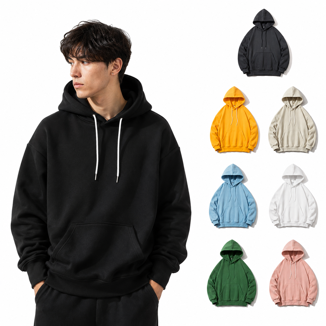 Premium Unisex Oversized Hoodie – Soft Cotton Blend Sweatshirt
