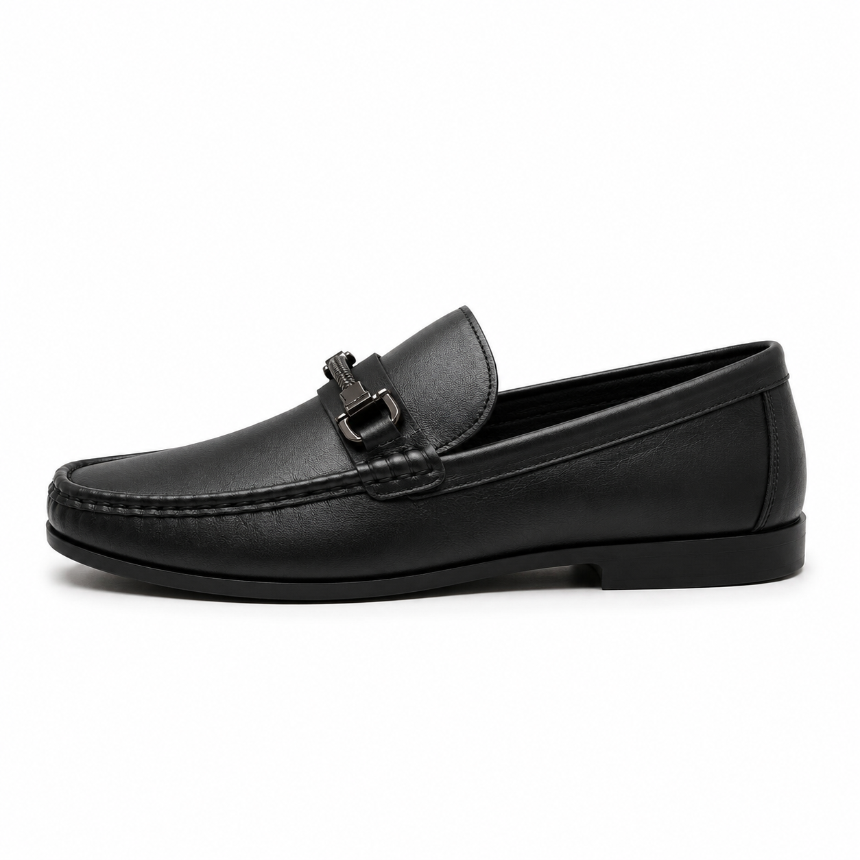 Men's Black Smooth Bit Loafers