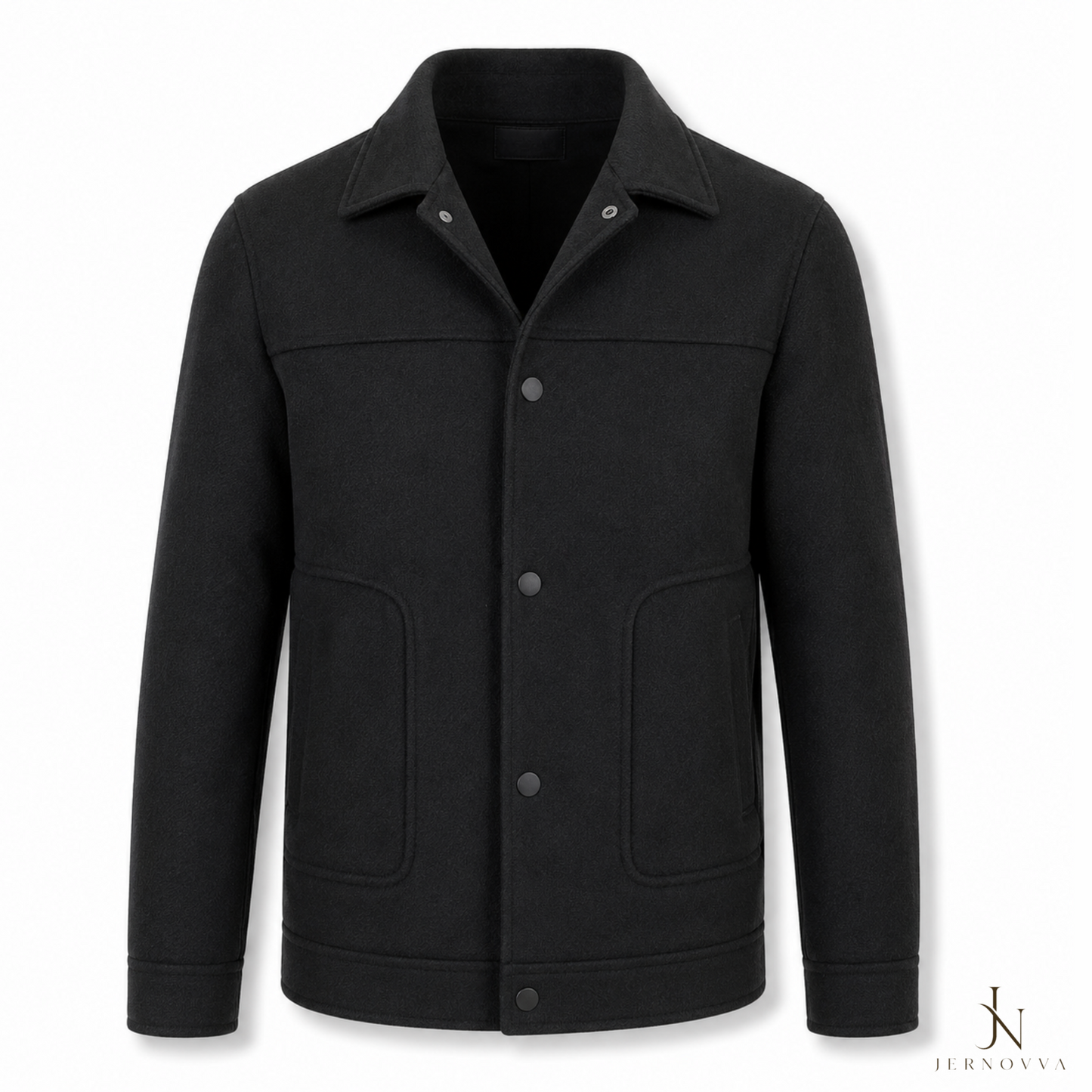 Premium Wool Blend Overshirt Jacket