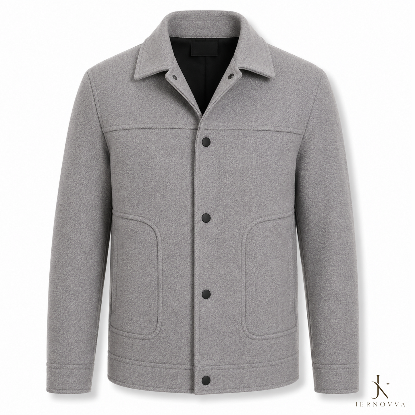 Premium Wool Blend Overshirt Jacket