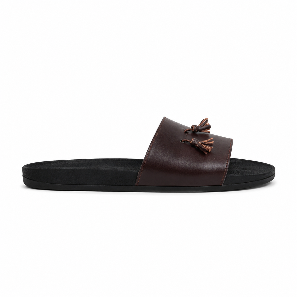 Men's Brown Tassel Slippers