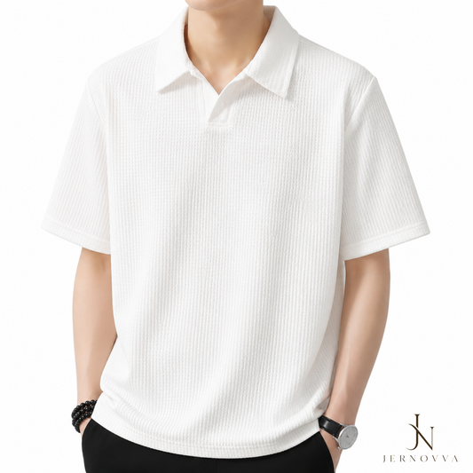 Premium Men's Short Sleeve Polo Shirt – Soft Cotton Classic Casual Polo Tee