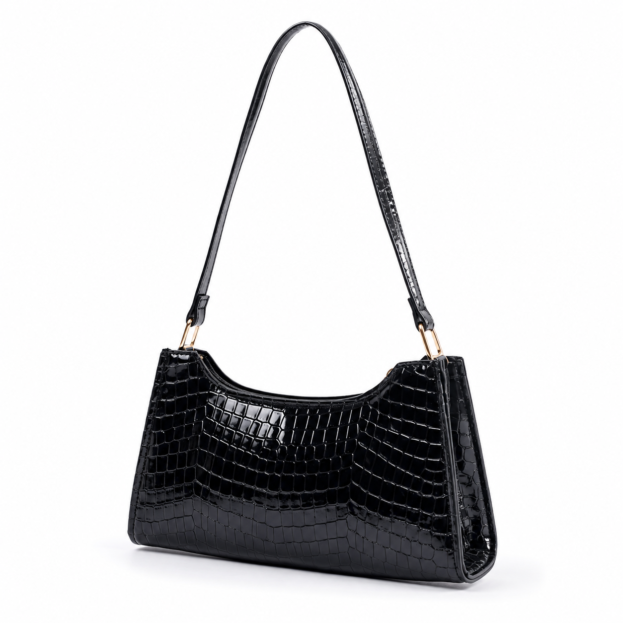 Luxury Croc Pattern Shoulder Bag for Women