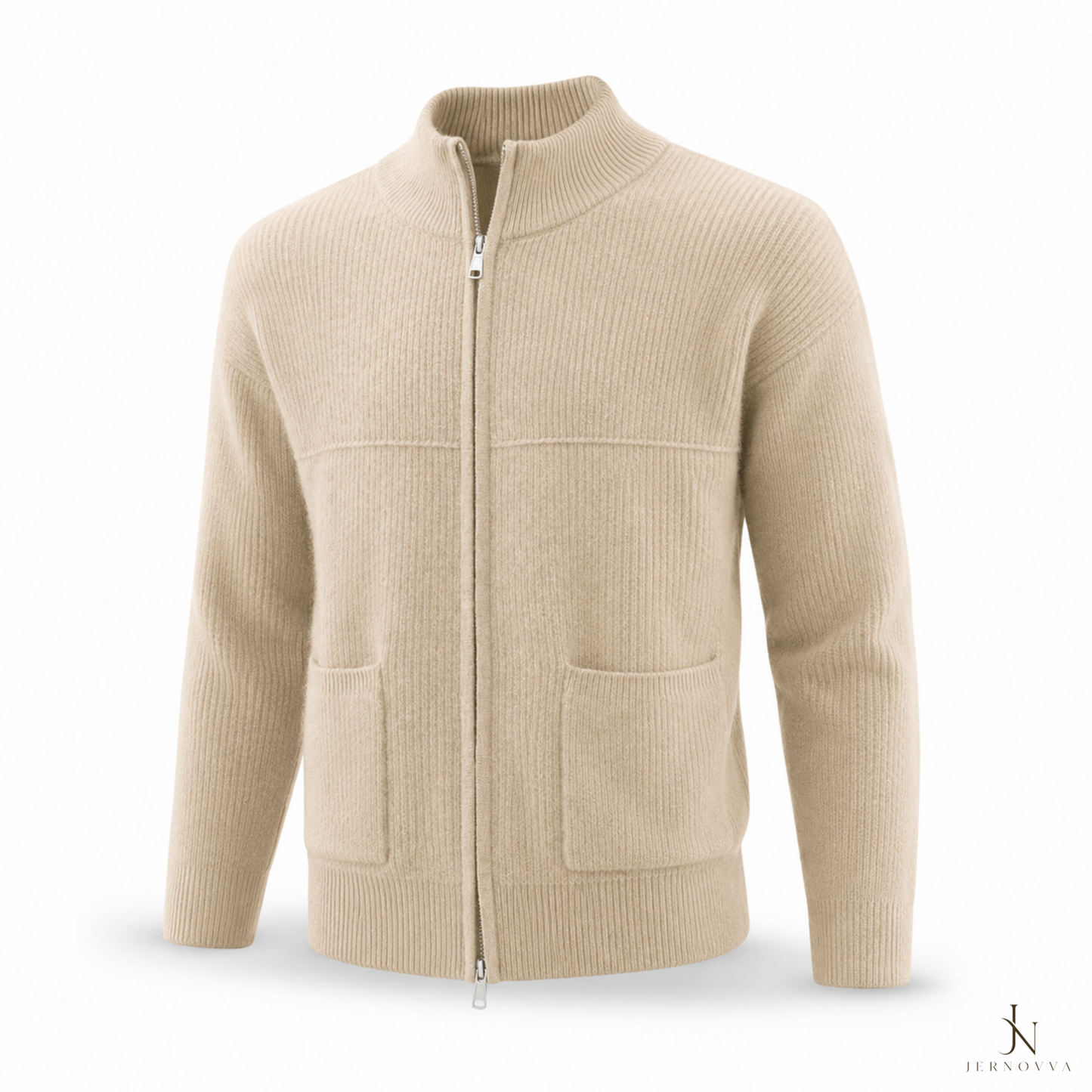 Women’s Knitted Zip-Up Sweater