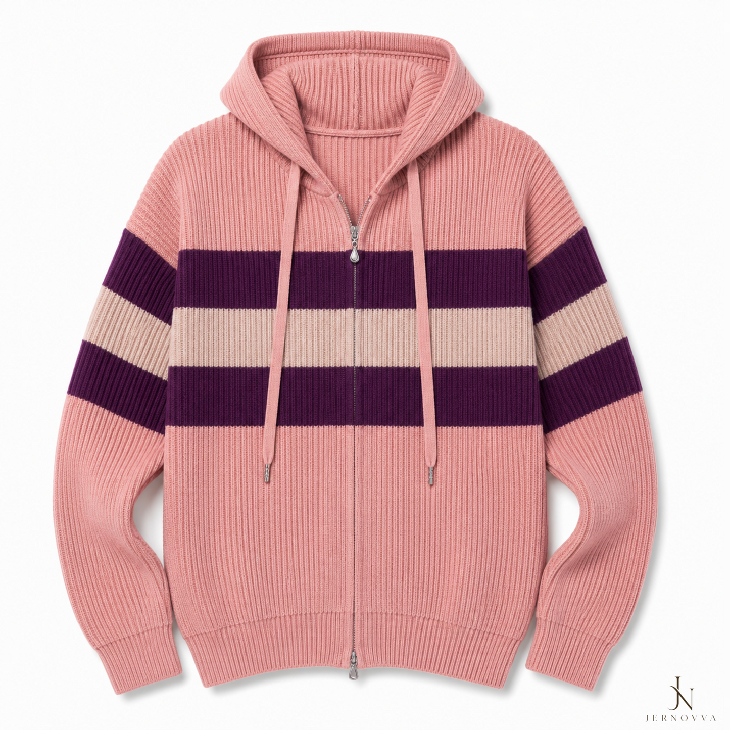 Women’s Striped Knitted Hoodies