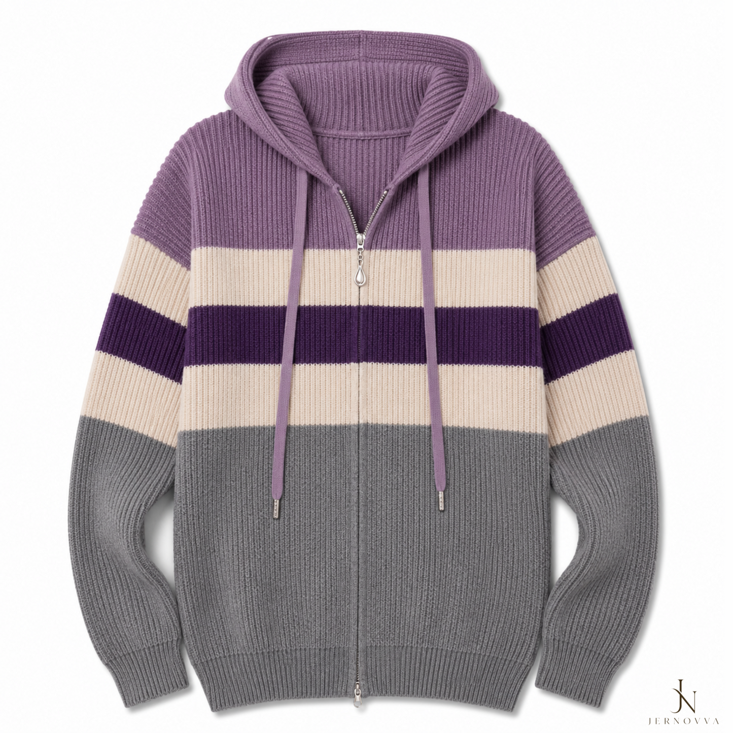 Women’s Striped Knitted Hoodies
