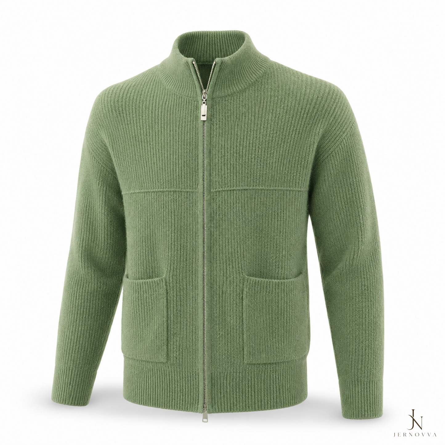 Women’s Knitted Zip-Up Sweater