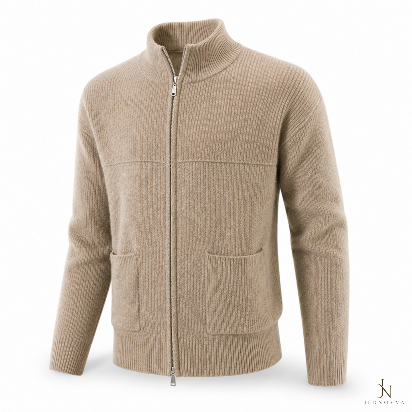 Women’s Knitted Zip-Up Sweater