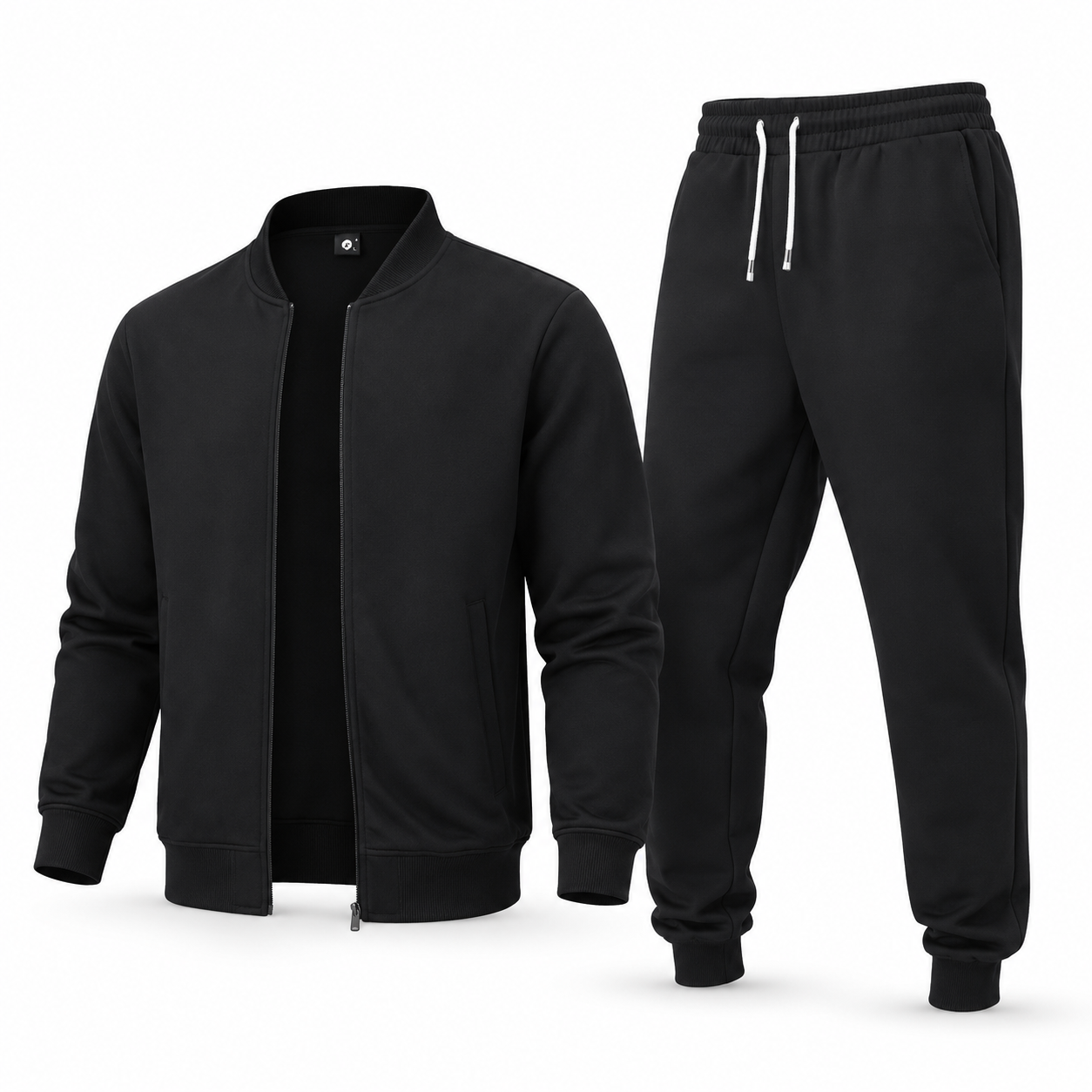 Men's Premium Black Tracksuit Set