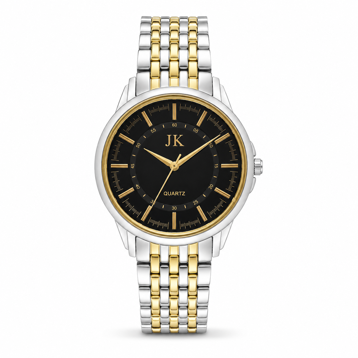 Women's Two Tone Black Dial Royal Watch