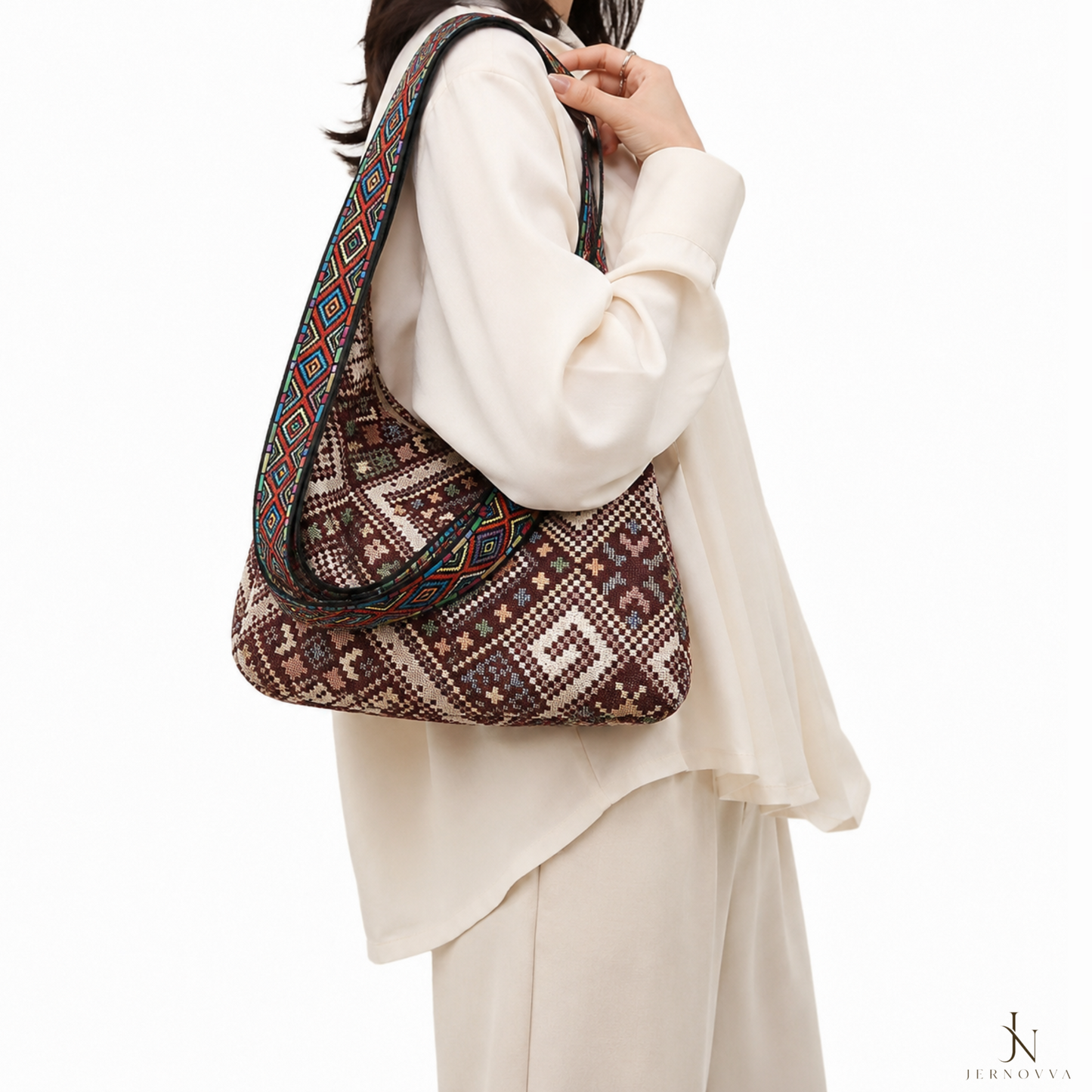 Women's Shoulder Bag – Ethnic Printed Handbag