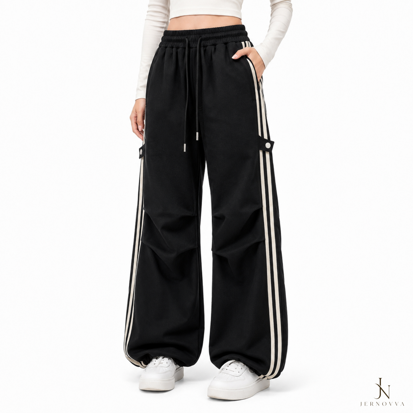 Women's Wide Leg Cargo Track Pants