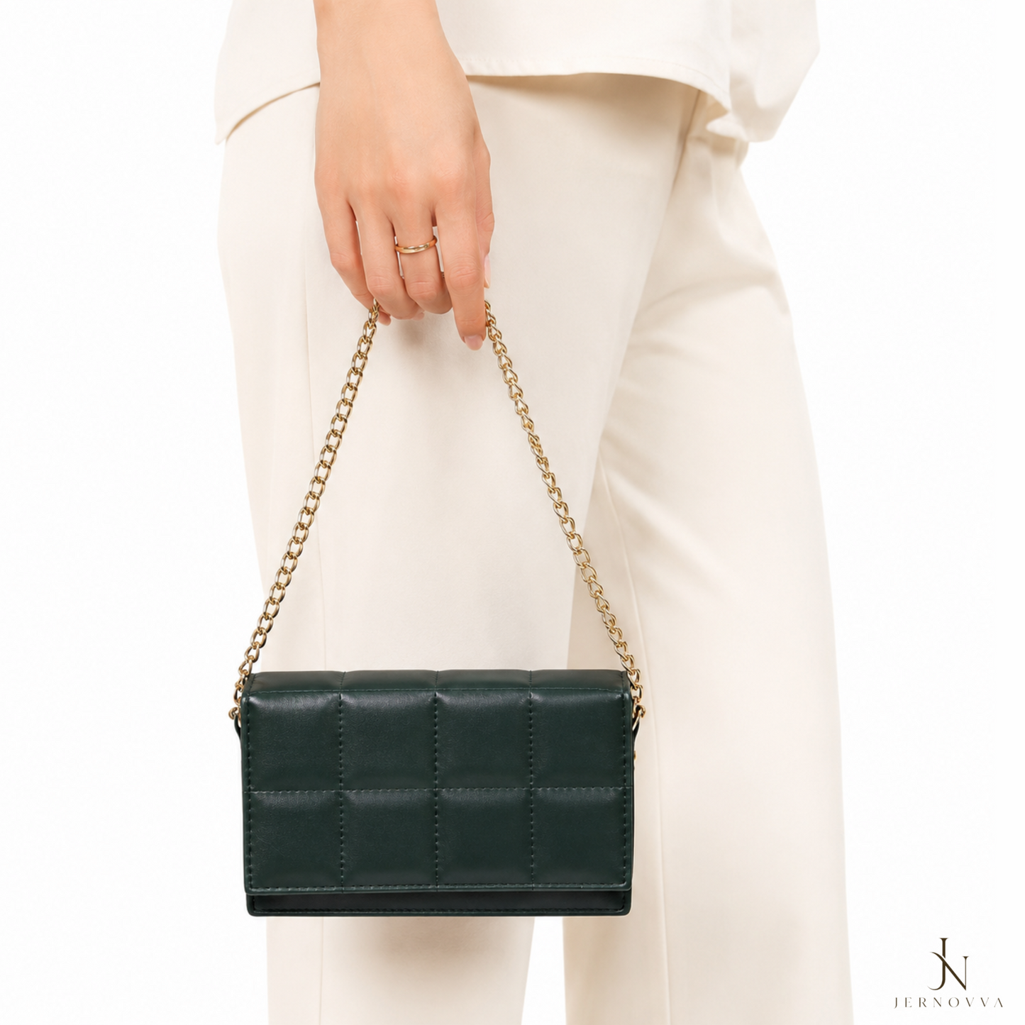 Women's Quilted Chain Purse