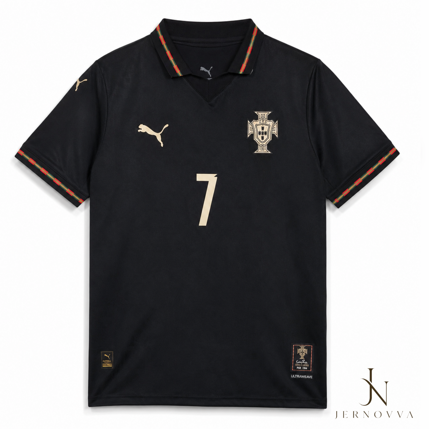 Portugal Black Away Jersey 2026 With Customization