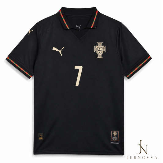 Portugal Black Away Jersey 2026 With Customization